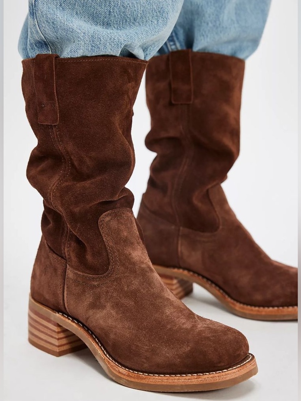 New Frye Campus 12R Riding Boots Brownie Suede